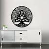 Tree of Life Celtic Knot Metal Wall Decor 2D Flat Modern Home Art Irish Style Unique Love Knot Design Housewarming Gift