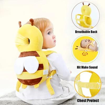 Baby Head Protectors Anti-fall Pillow Pad Child Toddler Head Protection Back Pillows Angel Bee Cartoon Security Protective Pillows