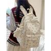 Schoolbag Schoolbag Female Ins Girl College Style Small Floral Backpack Korean Version Harajuku Printed Middle School Student Backpack Female