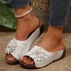 New Plus Size Women's Shoes 2026 Spring/summer Flower Toe European and American Sandals