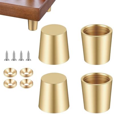 4pcs Brass Cutting Board Feet Chopping Board Stabilisers Non Slip Jewelry Box Board Display Tray Riser Feet