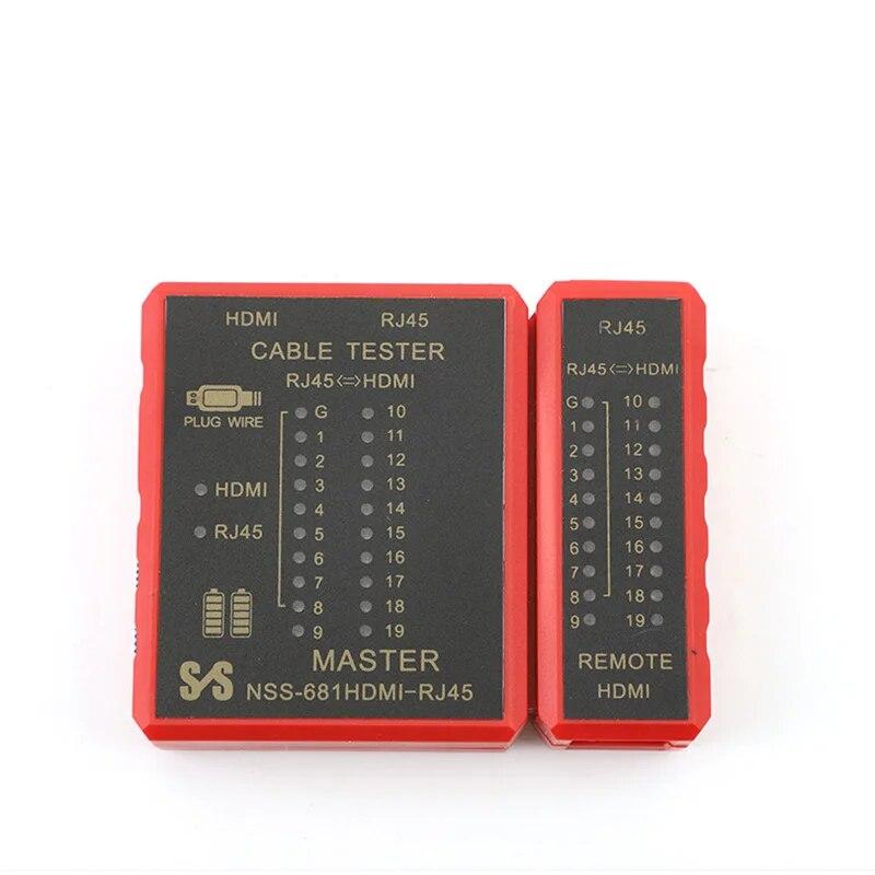 HDMI-Compatible HD Network Cable Tester RJ45 Network Lan 8P8C POE Anti Burn RJ11 Telephone Line Tester POE Protection