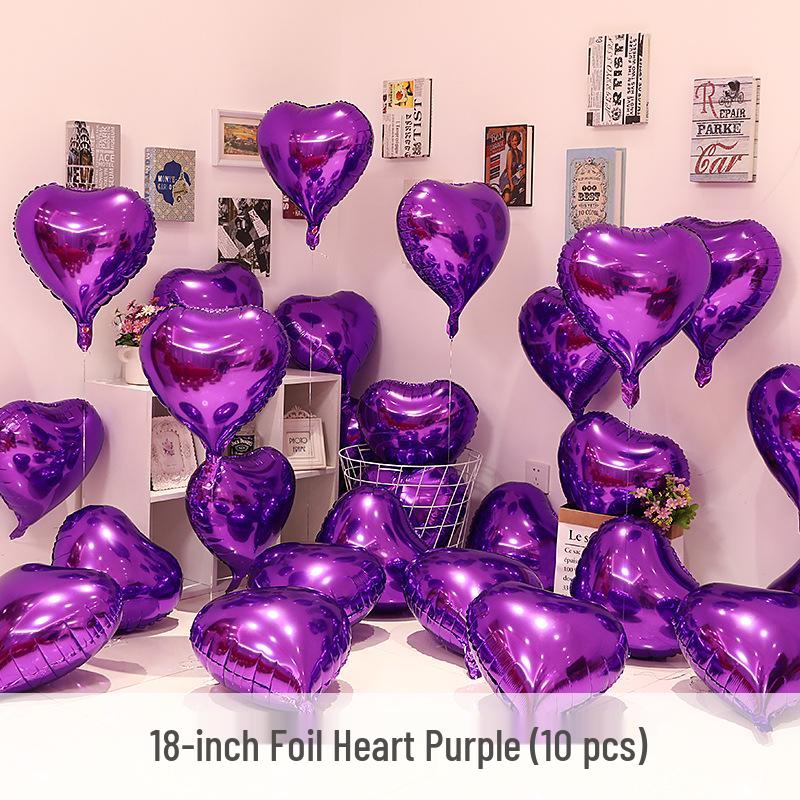 Love Heart Aluminum Foil Balloon for Weddings, Engagements, Proposals, and Birthday Decor.