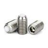 M6 M8 M10 M12 M16 Thread Stainless Steel/POM Ball Roller Bearing Hex Socket Spring Ball Plunger Grub Point Set Screw Bolt For Conveyor