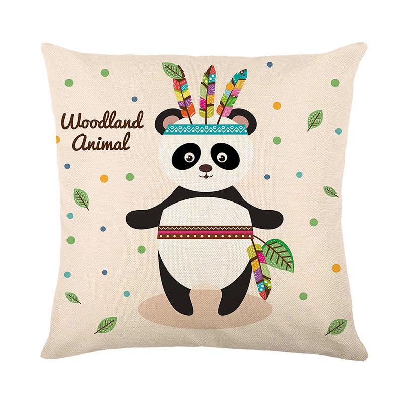 Cute Animal Print Throw Pillow Covers Made Of Polyester Suitable For Home Sofa Cushion Cover Ideal For Living Room Or Bedroom