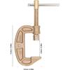 Welding Ground Clamp Brass Good Electrical Conductivity G 300A Earth Clamp for gas Welding