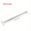 1 Stück Edelstahl Metall Lineal Gerade Doppelseitig Präzisionsmesswerkzeug Skala Metrisches Lineal Zubehör 30cm