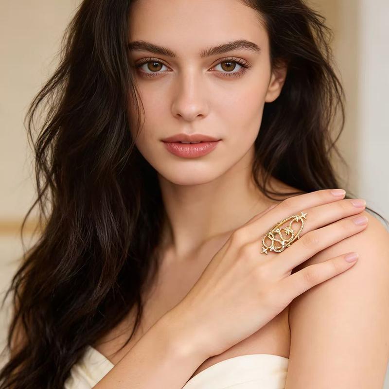 APM Monaco ring [Romantic Confession] Meteor intertwined high-end light luxury retro personality niche design men and women same style couple Y22207OX