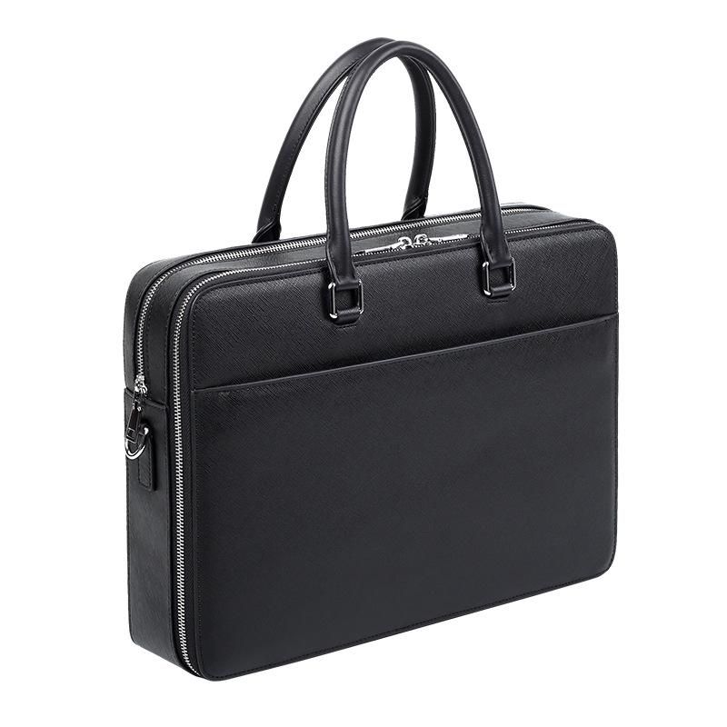 

Мужская деловая сумка из натуральной кожи: Модный, вместительный, многофункциональный портфель для поездок на работу