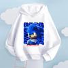 Full of Trendy Coolness! Sonic Dynamic Printed Kids' Hoodie, Let Children Become Energetic Street Cute and Cool Fashionistas