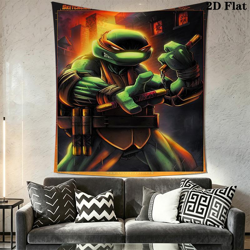 Mutant Turtles Urban Warriors Tapestry Fashion Print Background Cloth Wall Decoration Background Wall Hanging Cloth Home Decor