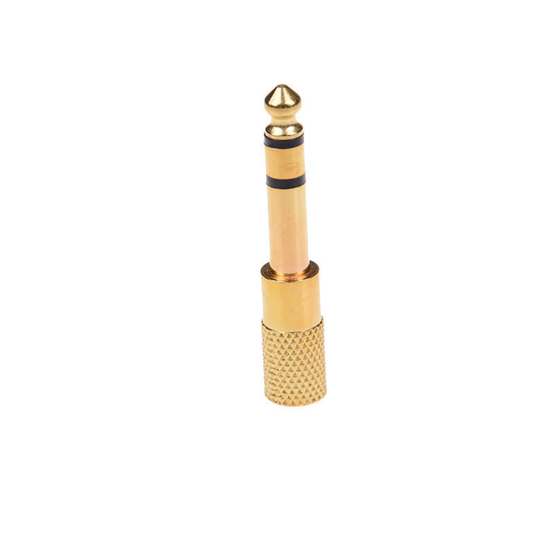 6.5Mm 1/4" Male Plug To 3.5Mm 1/8" Female Jack Stereo Headphone Audio Adapter