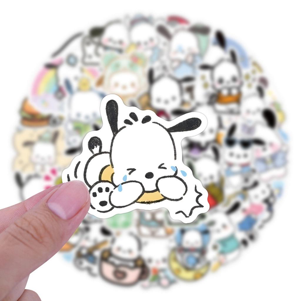 60pcs Suitcase Stickers Waterproof Stickers Scooter Computer Tablet Cartoon Decoration