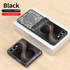 Mechanical Gear Circuit Pattern Plating Phone Case For Samsung Galaxy Z Flip 8 7 FE 6 5 4 Hinge Full Protection Shockproof Cover