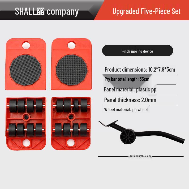 Universal Mobile Wheel Base for Moving Heavy Objects: Cabinet, Bed, Refrigerator Mover