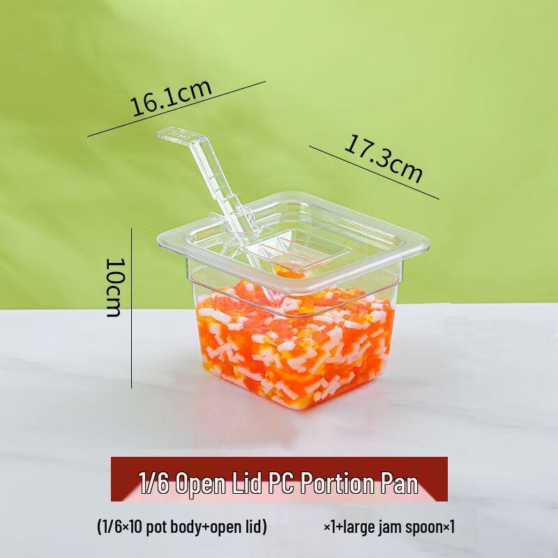 Acrylic Transparent Food Pan Set