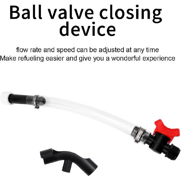 

Racing Fuel Jug Hose Kit, Included 1pcs Racing with Ball Valve Shut and 1pcs Jug Hose Bender for Gas Cans Egs Jegs LC2 Jugs Scribner Fuel Jugs 5