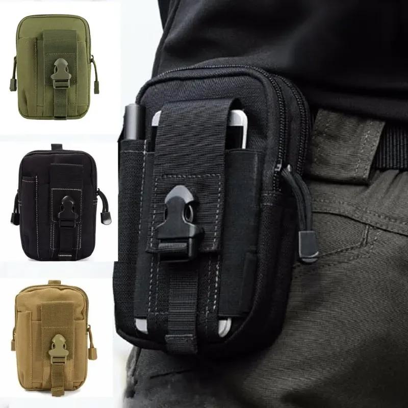 1 Stück Taktische Tasche für Männer Gürteltasche Kleine Tasche Militärische Hüfttasche Laufbeutel Reise Campingtaschen Weiche Rückseite