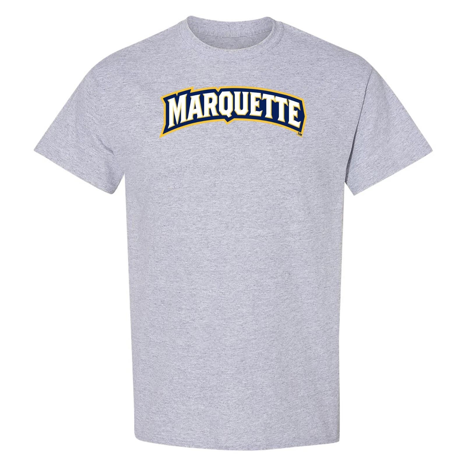 Marquette Golden Eagles Institutional Logo T-Shirt - Sport Grey L