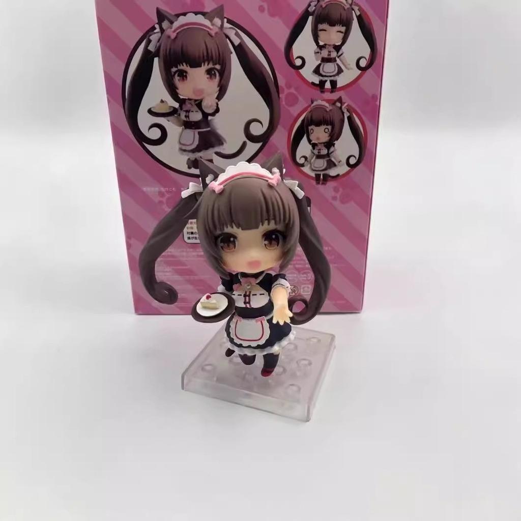 Nendoroid Nekopara Chocola Vanilla Figure Set 2Pcs Q Version Cat Girl Maid Pvc Action Figure Collectible Model Doll Toy