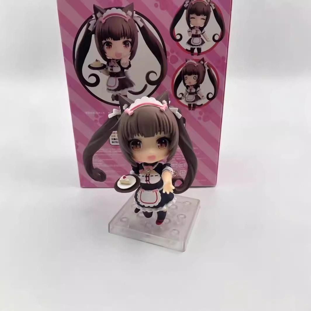 

Набір фігурок Nendoroid Nekopara Chocola Vanilla 2 шт. Q-версія Дівчина-кішка Покоївка ПВХ Фігурка Дії Колекційна Модель Лялька Іграшка 10cm чорний