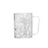 Tazza portaspazzolini in plastica con texture ghiacciaio per ripostiglio in bagno Organizzatore moderno minimalista per lavandino 350ml