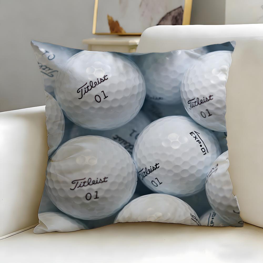 

classic sports brand Titleist Cushion Cover Soft EasyWash Pillow Case Versatile for Couch Bed Travel and Office 30X30cm
