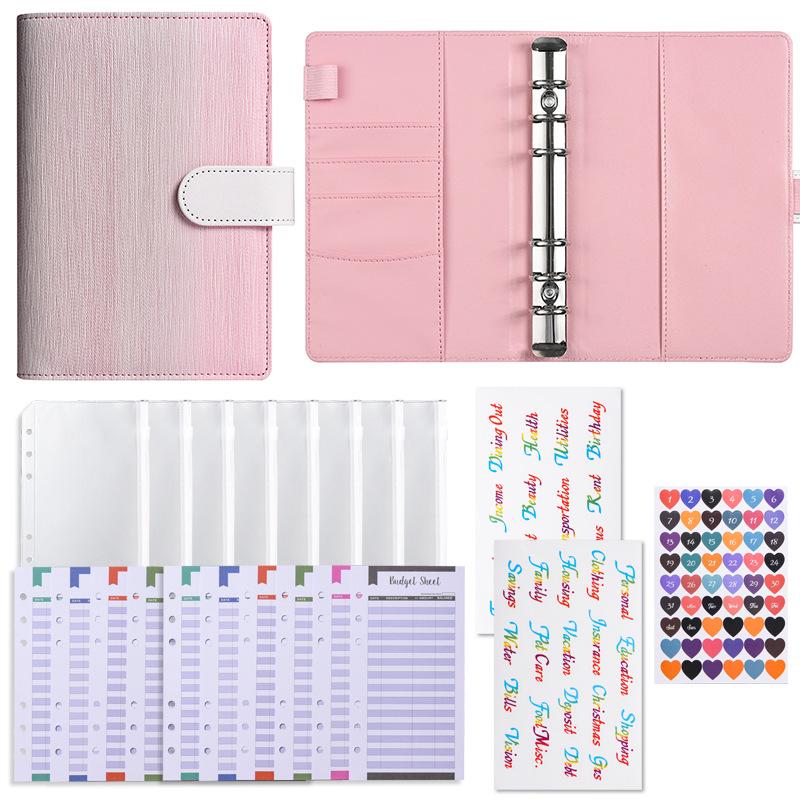 Macaron A6 Loose-Leaf Notebook for Phone, Cash, Budget, & Financial Planning