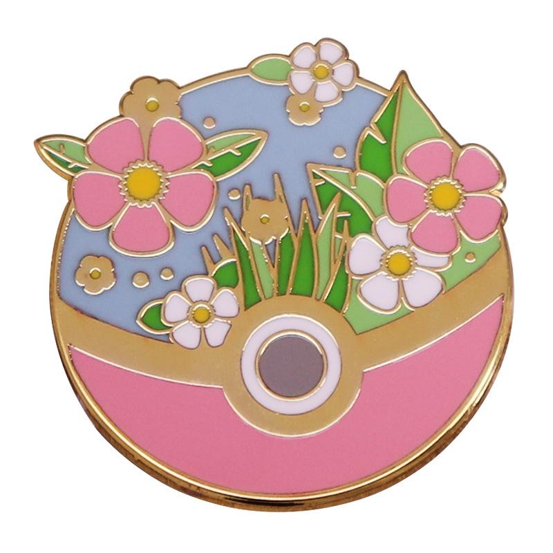 Anime Poke Ball Enamel Pin Cartoon Lapel Pins for Badges on Backpack Brooches for Clothes Jewelry Gifts for Friends