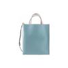 Museo Letter Logo Print Color Block Leather Tote Bag Women Tote Bags Blue SHMPV01TY0LV639ZO304