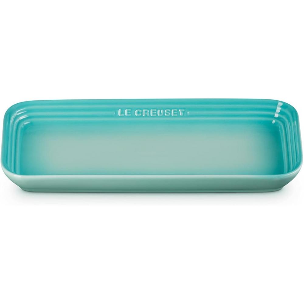 Le Creuset Cool Mint Rectangular Plate 25cm  Japan Official Product