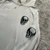 Vintage Totenkopf Hoodie Herren Damen Lässiger Pullover Sweatshirt Herbst Winter Streetwear