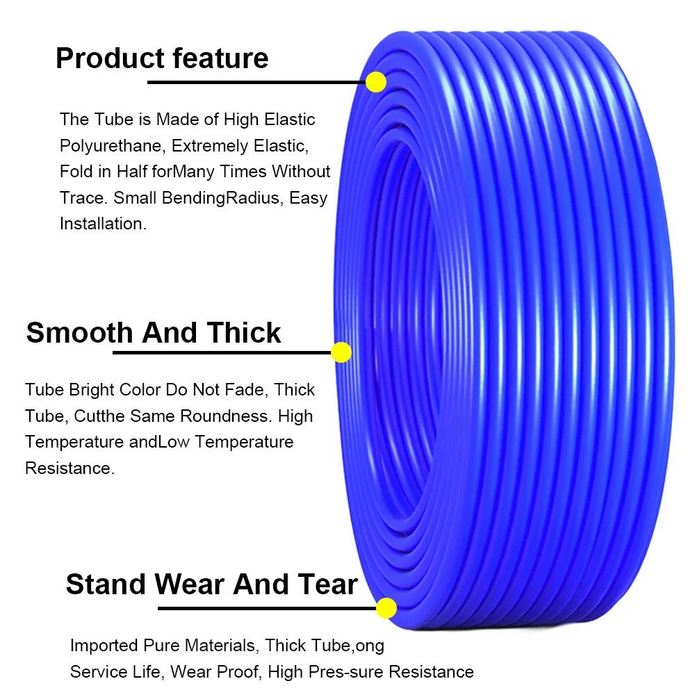 Inner Diameter 3mm 4mm 5mm 6mm 8mm Silicone Vacuum Tube Hose Universal Runsco Auto Parts Pipe Black Fuel System Fittings7