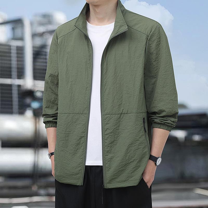 

Спорт Велоспорт Тонкий Тренажерный зал Лето На открытом воздухе Быстросохнущий Солнцезащитный Ветровка Ультралегкие Куртки Мужчины Пеший туризм Рыбалка Тонкая Куртка XXXL темно-зеленого