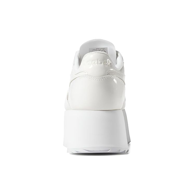Reebok Zapatillas Deportivas Blancas Neón Rojo Negro para Mujer X Gigi Hadid Plataforma Triple de Cuero Clásico DV4110