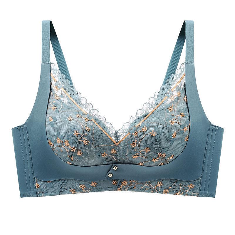 Lingerie Women's Sexy Large-sized Bra Lace Gathering Bra Top Support Adjustable Bra