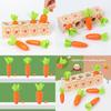 Wooden Digital Carrot Pulling Game For Kids Educational Toy For Ages 3 To 4