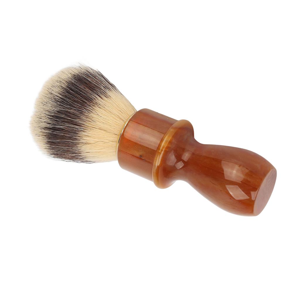 Men Shaving Brush Home Hair Salon Ergonomic Resin Handle Soft Hair Shaving Brush Face Grooming Tool