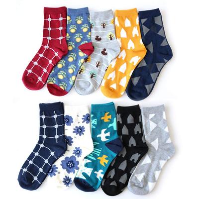 Socks Scandinavian Design Crew Length Socks 10 Pair Set [box408] Women's 22-24cm