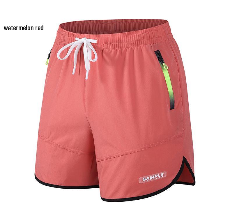Men's Quick-Dry Ice Silk Sports Shorts - Plus Size, Casual Beach Fitness & Running Pants
