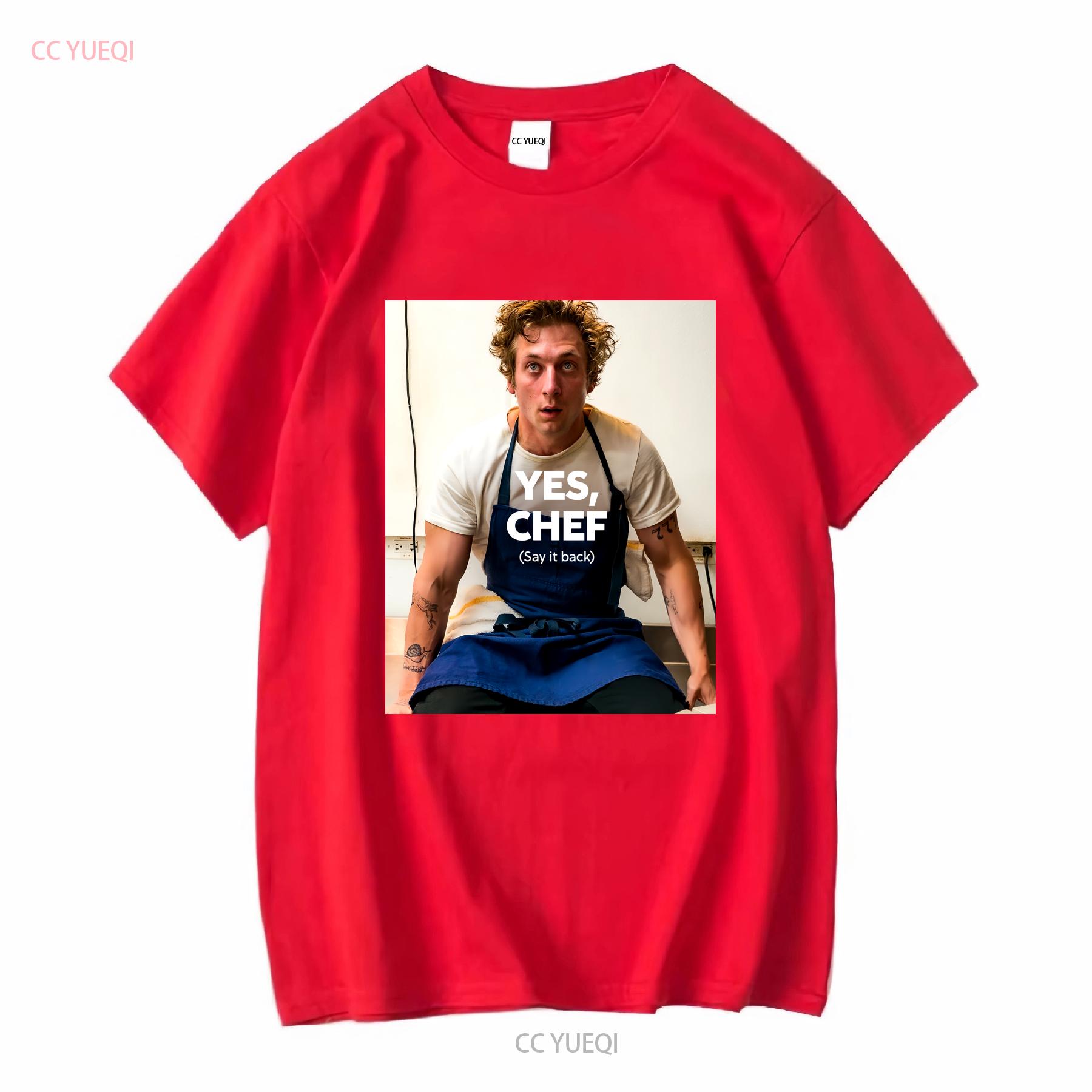 The Bear Yes Chef T Shirt 100 Cotton fit Jeremy Allen White Heavy long or short sleeves vintage Washed Comfortable Stylish S