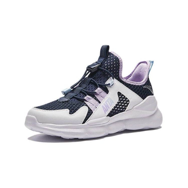 Anta Comfortable Versatile Non-Slip Wear-Resistant Breathable Kids Casual Shoes Kids Casual Shoes Blue White A322428862-3
