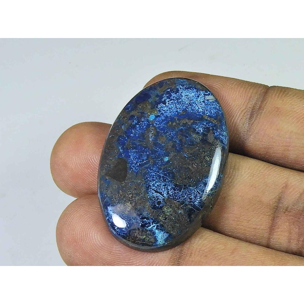 25X37X5MM Natural Shattuckite Oval Cabochon Loose Gemstone for Jewelry 58Cts SK-4493
