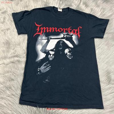 Immortal Norwegian Black Metal T Shirt Size Small Vintage Versatile Slightly Stretched Fashion Designer Clothes Unisex