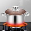 Glasdeckel Suppentopf Verdickter Milchtopf Multifunktionaler Hot Pot Küchenkochgeschirr