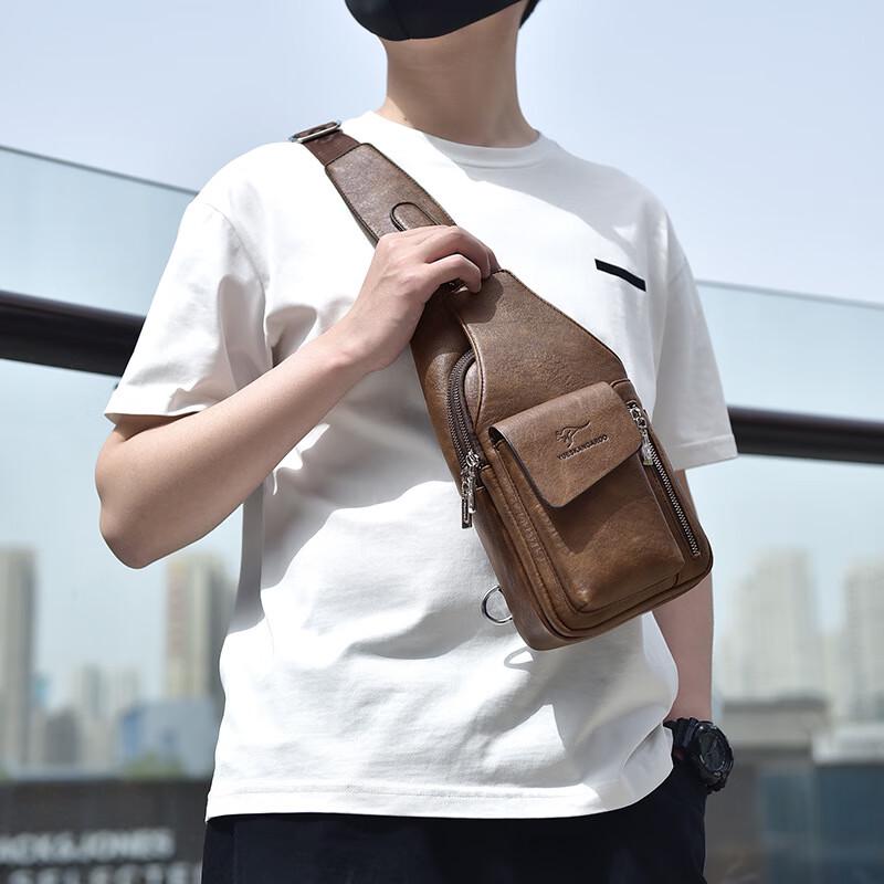 Мужская ретро-повседневная сумка-слинг YUESKANGAROO