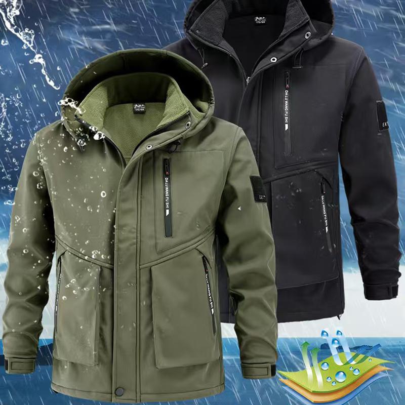 Zimowe Męskie Górskie Ciepłe Komplety Wodoodporny Strój Sportowy Bluza Spodnie dresowe Męskie Ocieplane Komplety Dres