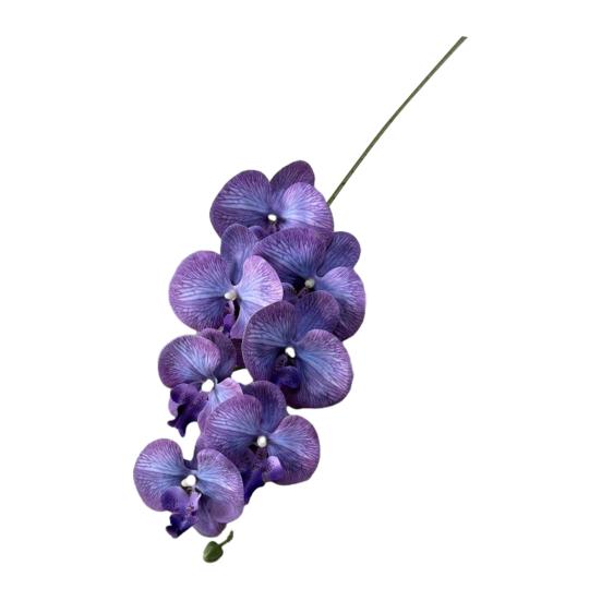 Faux Orchid Stems 39 Inch Artificial Phalaenopsis Flowers with 9 Heads Full Blooms for Valentine's Day Home Office Wedding Party Decor