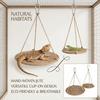 Hanging Design Reptile Hammock Natural Woven Gecko Swing Durable Lizard Bed  For Reptiles