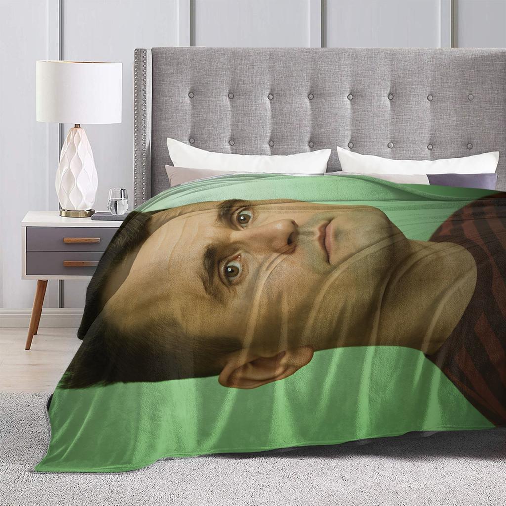Coperta Calda e Comoda da Viaggio Ufficio Charlie Kirk Divertente Meme Coperta Plaid Copriletto Stampato per Soggiorno
